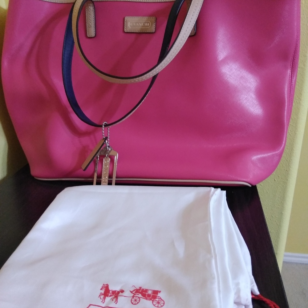 Pink Coach bag